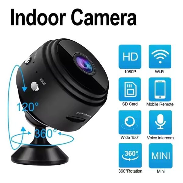 A9 Mini WiFi Camera - 1080P Magnetic Security Cam with Night Vision - Image 2