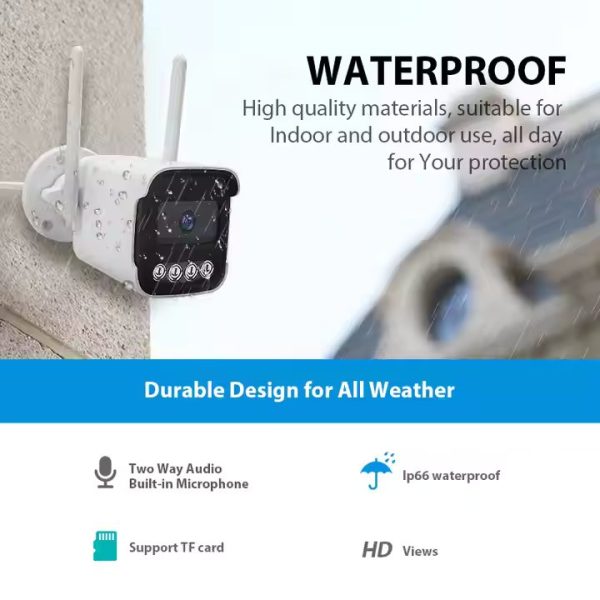 3MP AI Security Camera with Dual Night Vision - Weatherproof Bullet Cam for Smart Protection   Professional Surveillance at an Unbeatable Value - Image 3
