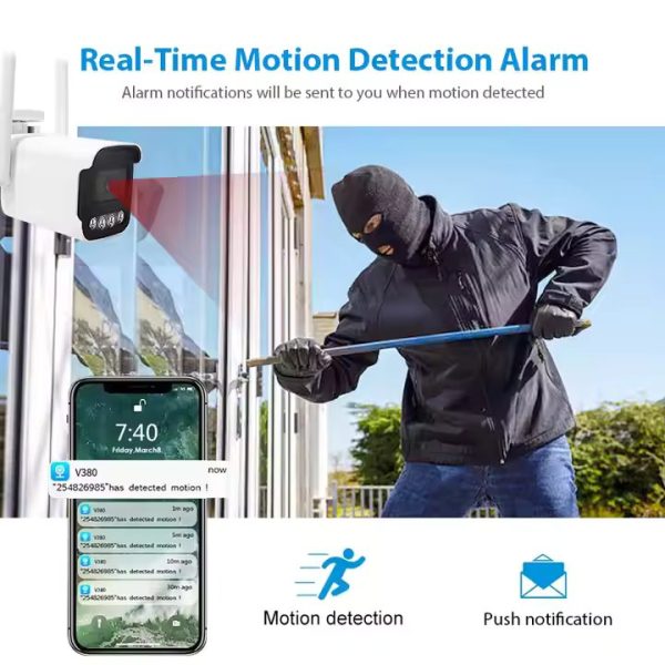 3MP AI Security Camera with Dual Night Vision - Weatherproof Bullet Cam for Smart Protection   Professional Surveillance at an Unbeatable Value - Image 4
