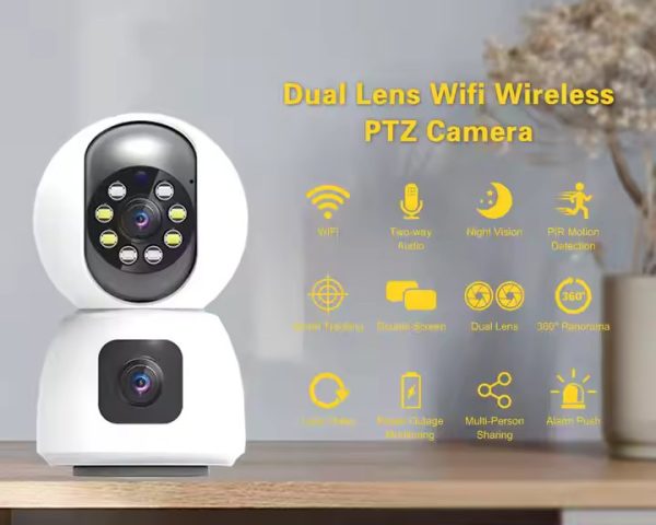 4MP Dual-Lens WiFi Security Camera System – 1080P HD, Night Vision & 2-Way Audio (V380 Pro App, Cloud/SD Storage) - Image 4