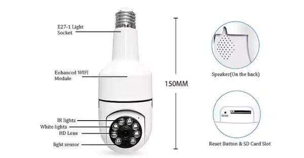 4MP Dual-Lens WiFi Security Camera – 360° Auto-Tracking, 10x Zoom & Night Vision (Indoor/Outdoor) - Image 3