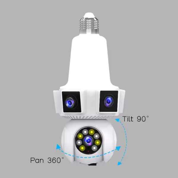V380 Pro Smart Bulb Camera – Discreet 1080p Security with Night Vision & Motion Tracking - Image 3