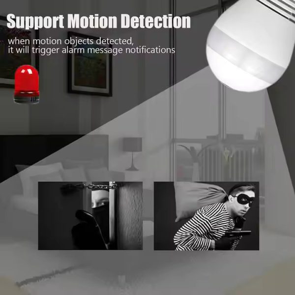 Smart Bulb Security Camera – 1080P FHD, 360° Panoramic View & Night Vision   Discreet Protection That Lights Up Your Security - Image 3