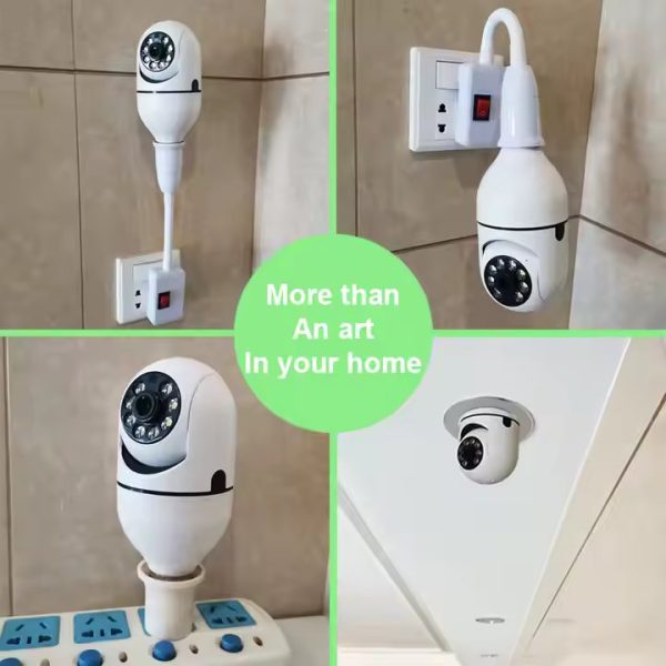 Smart Bulb Security Camera with Full Color Night Vision - 1080P PTZ, Auto Tracking & Two-Way Talk - Image 5