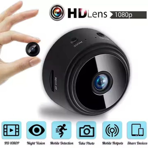 A9 Mini Wireless Security Camera - Compact 1080P Indoor Monitoring with Magnetic Mount - Image 2