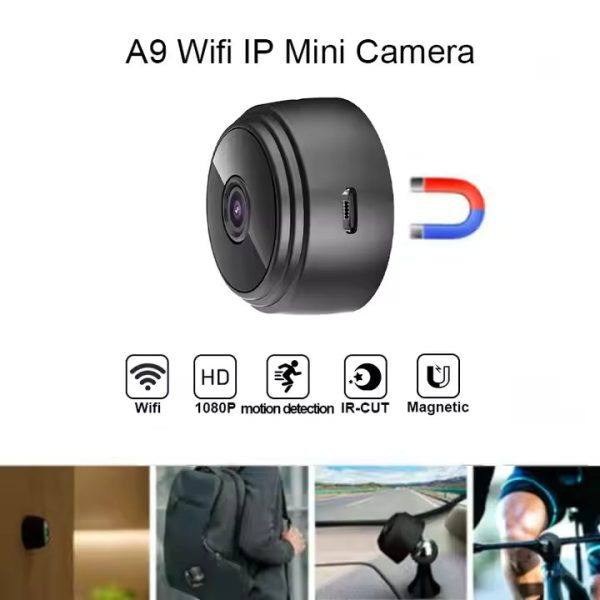 A9 Mini Wireless Security Camera - Compact 1080P Indoor Monitoring with Magnetic Mount - Image 6