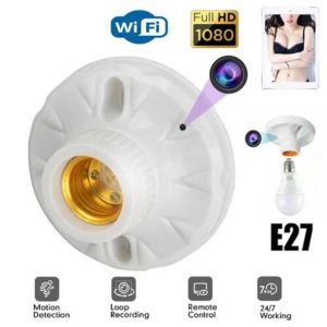 Discreet 1080P HD Bulb Socket Security Camera | Wireless Spy Cam