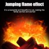 Portable LED Flame Fireplace Lantern | Battery Operated Log Effect Decor - Image 6