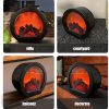 Portable LED Flame Fireplace Lantern | Battery Operated Log Effect Decor - Image 5